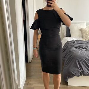 Unique black dress